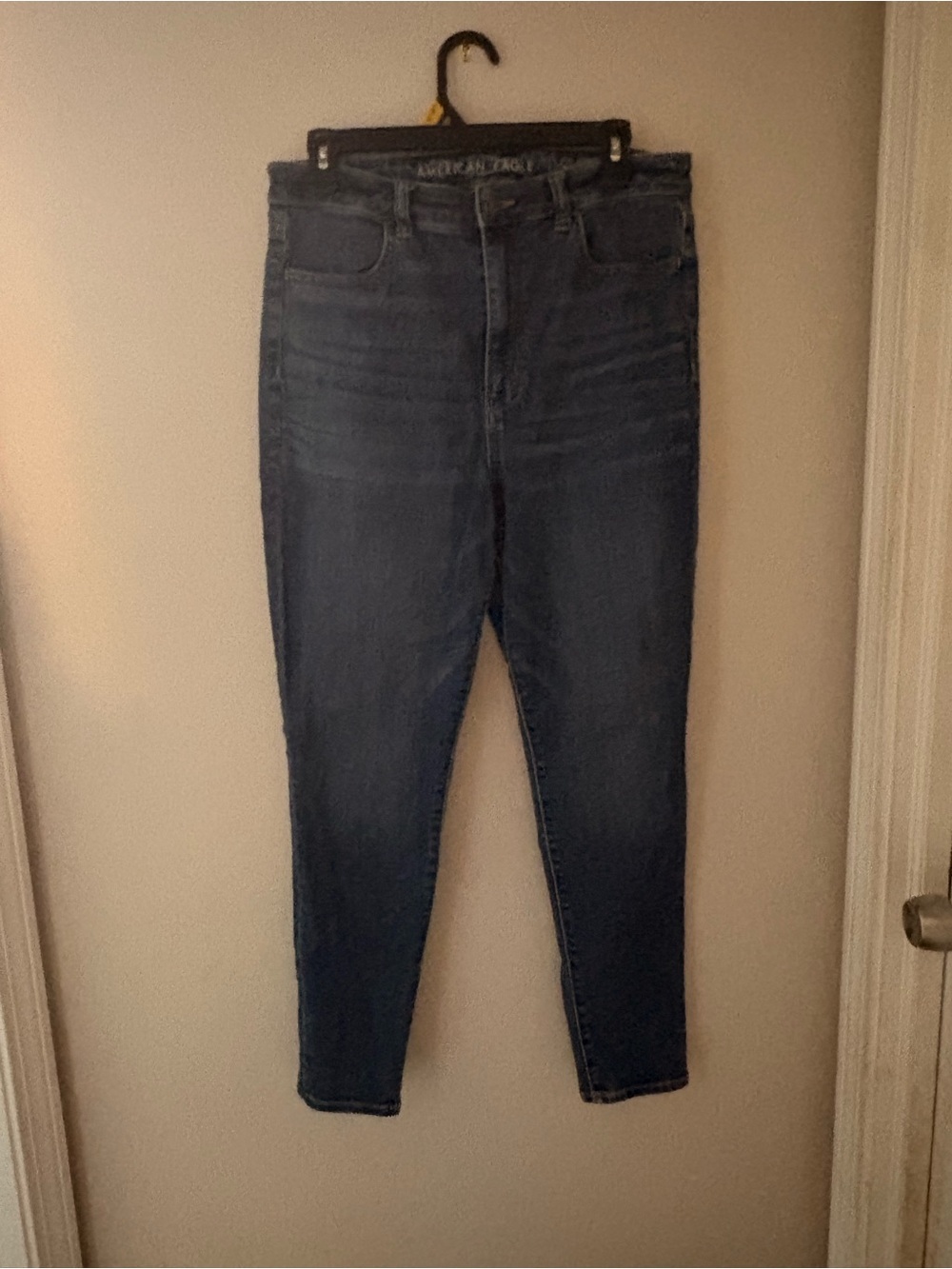 American Eagle Outfitters Dark Blue High-Rise Skinny Jeggings